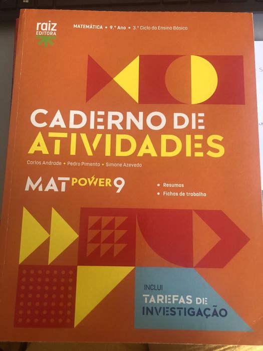 Cadernos escolares atividades 9 ano