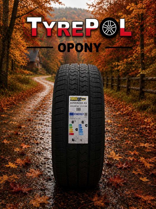 Całoroczna OPONA 235/65 r16C dostawcza bus Wielosezon TBB TIRES