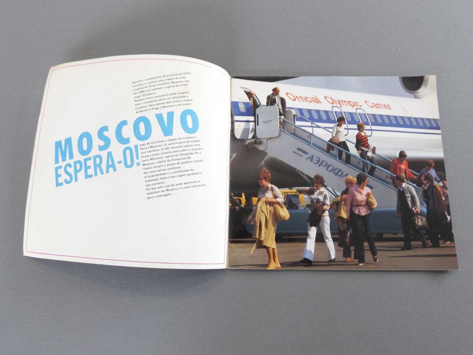 Brochura da Aeroflot sobre Moscovo
