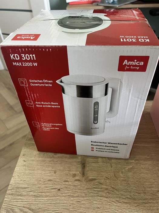 Amica nowy czajnik kd 3011 2200w bialy