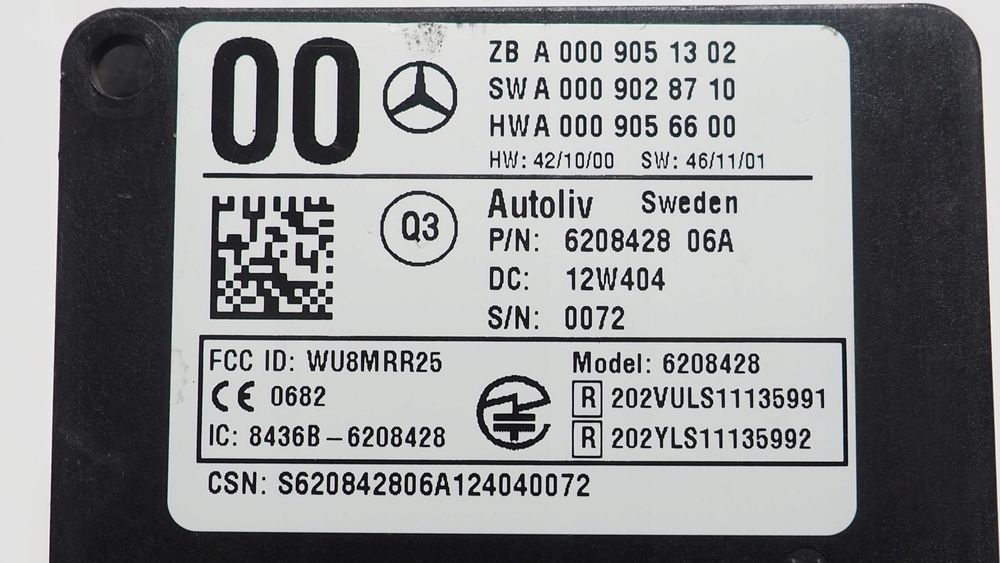 mercedes radar acc distronic a0009051302
