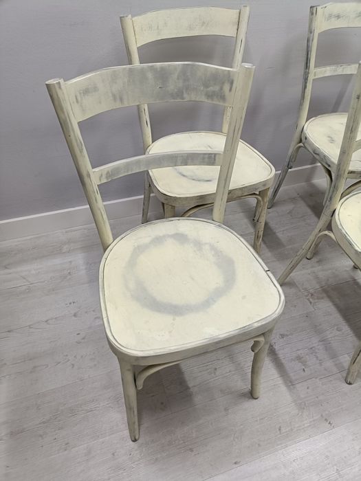 Drewniane krzesła Thonet Fameg decoupage dostępne 7szt