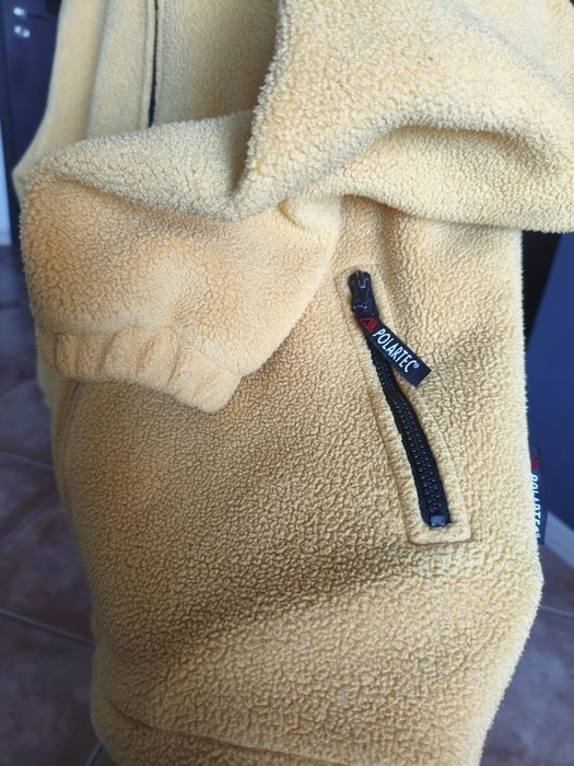 Polar z kapturem żółty Polartec rozm. S