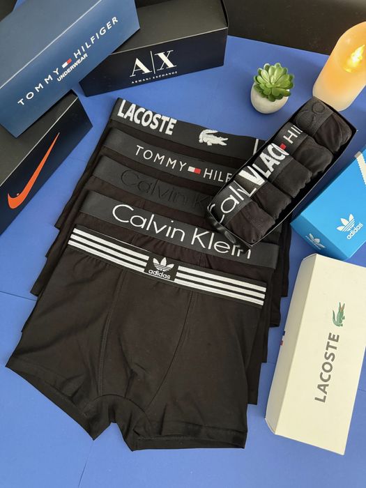Чоловічі труси різних брендів Лакоста, Адідас, Том, Найк
