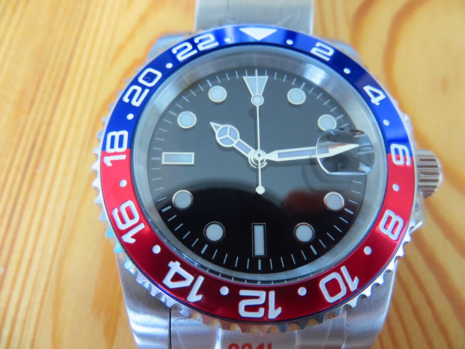 Zegarek Parnis Diver nurek automat stal 904L szafir nowy