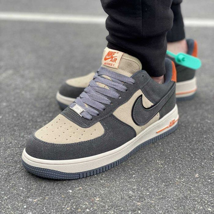 Кросівки Nike Air Force 1 Low Grey/Beige | Кроссовки Найк чоловічі