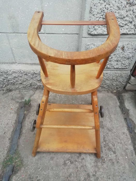 Стульчик для кромления стол трансформер деревянный