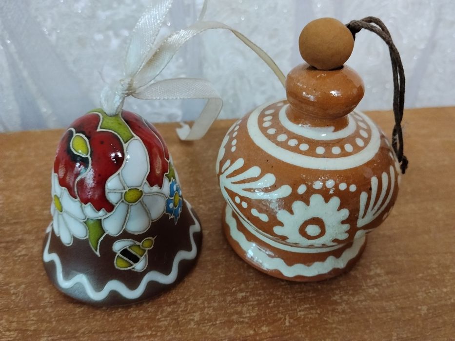 Сувенир.Керамический колокольчик.