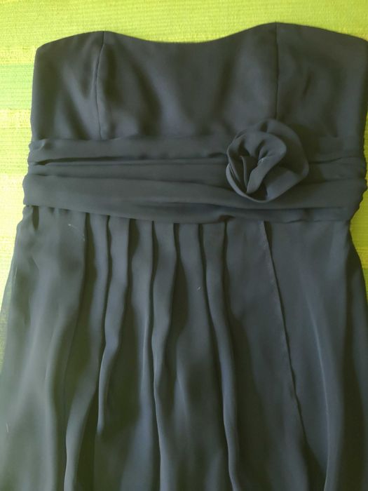 Vestido para cerimónia azul-noite