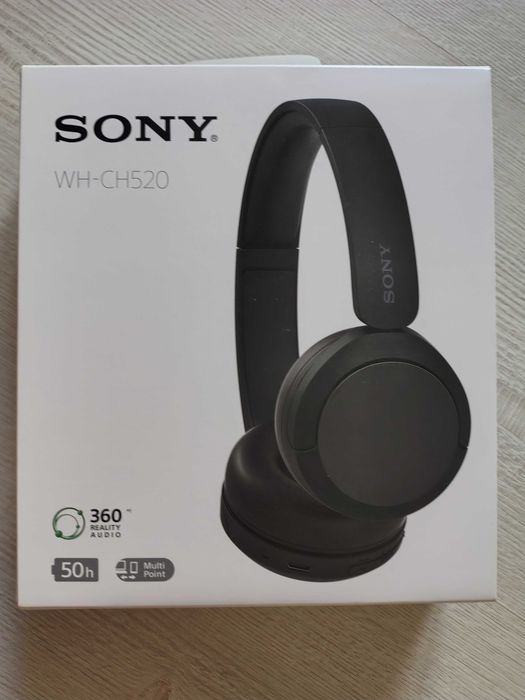 słuchawki bezprzewodowe Sony WH-CH520, kolor czarny