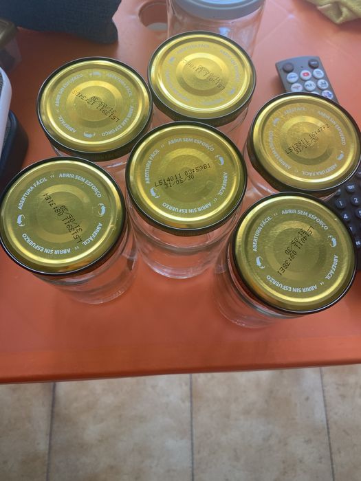 Frascos vidro com tampa