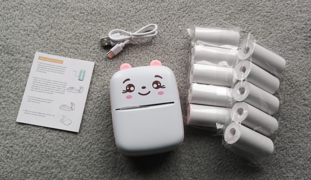 Mini drukarka druczek + rolki papieru gratis