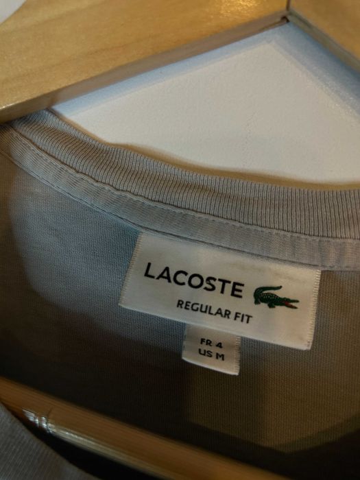 Koszulka beżowa Lacoste z logiem M