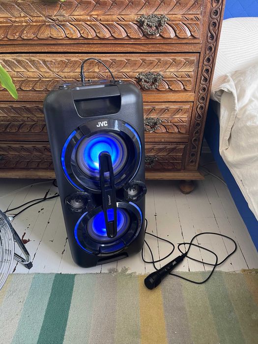 Coluna bluetooth JVC XS-F527B com microfone