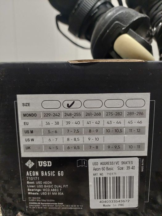 Rolki agresywne USD aeon basic 60