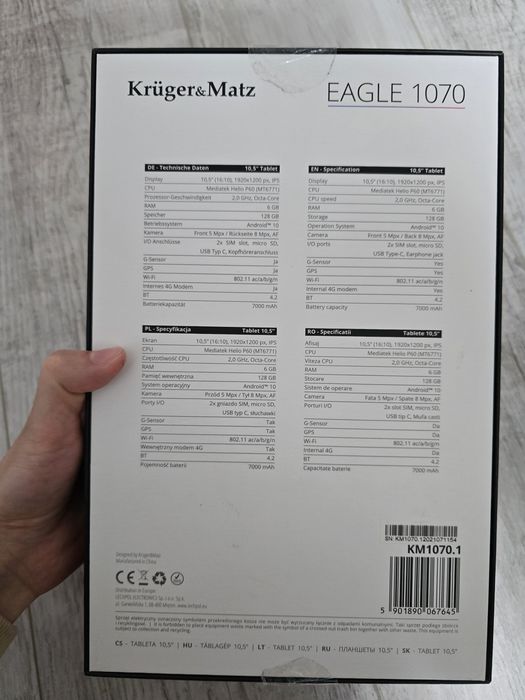 Kruger&Matz Eagle 1070 6+128