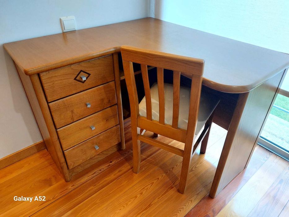 Mesa de secretária de Madeira maciça64586231020033122