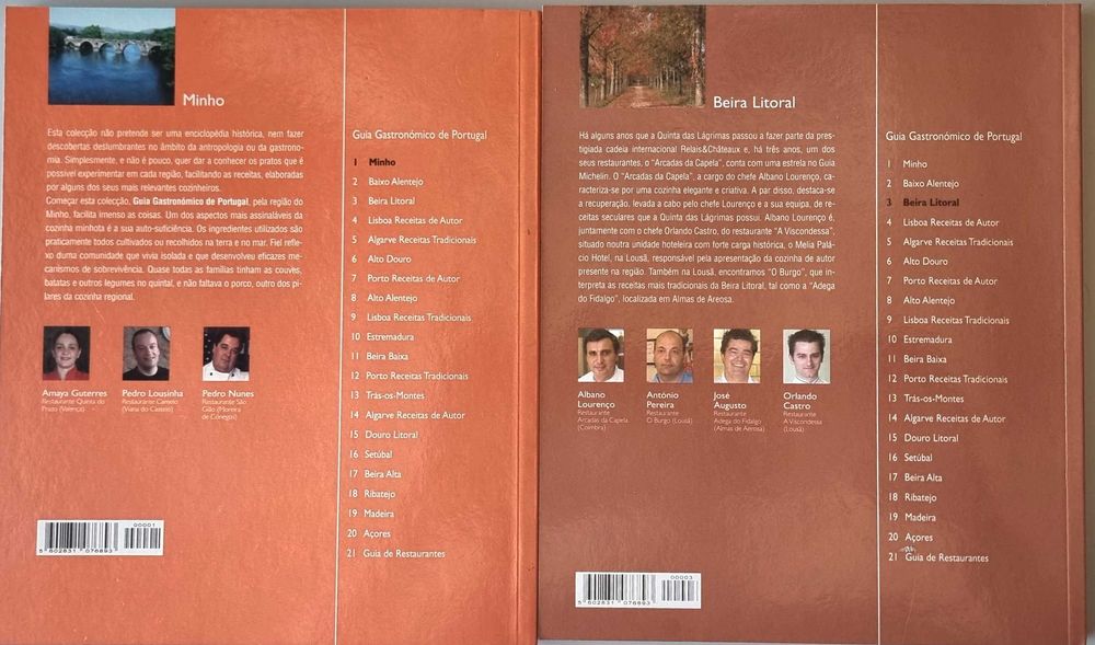 Guia Gastronómico de Portugal (9 volumes)