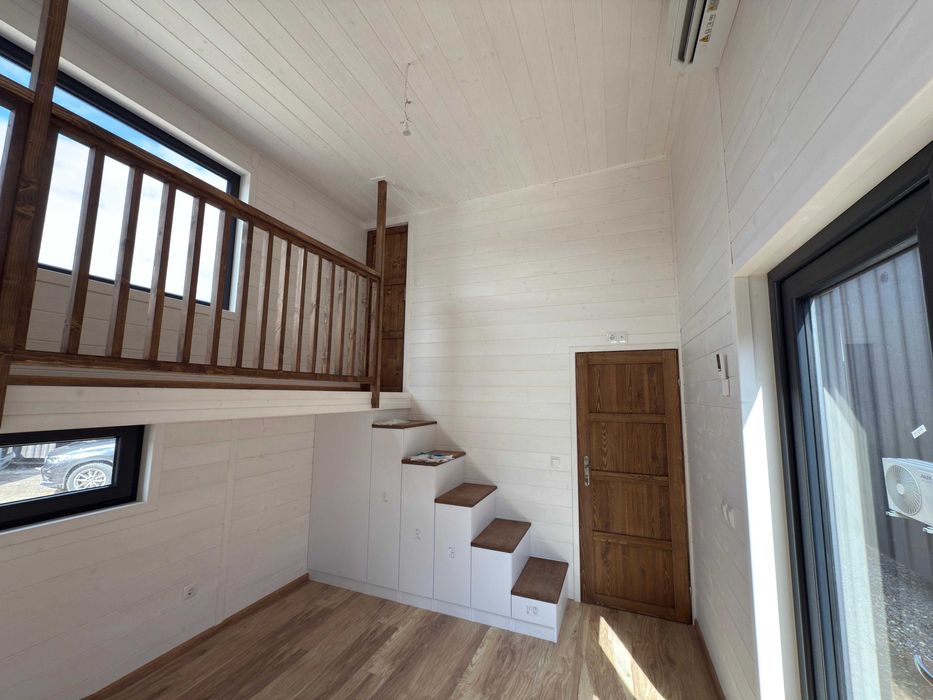 TINY HOUSE DOMEK Mobilny 350X1000 z półpiętrem