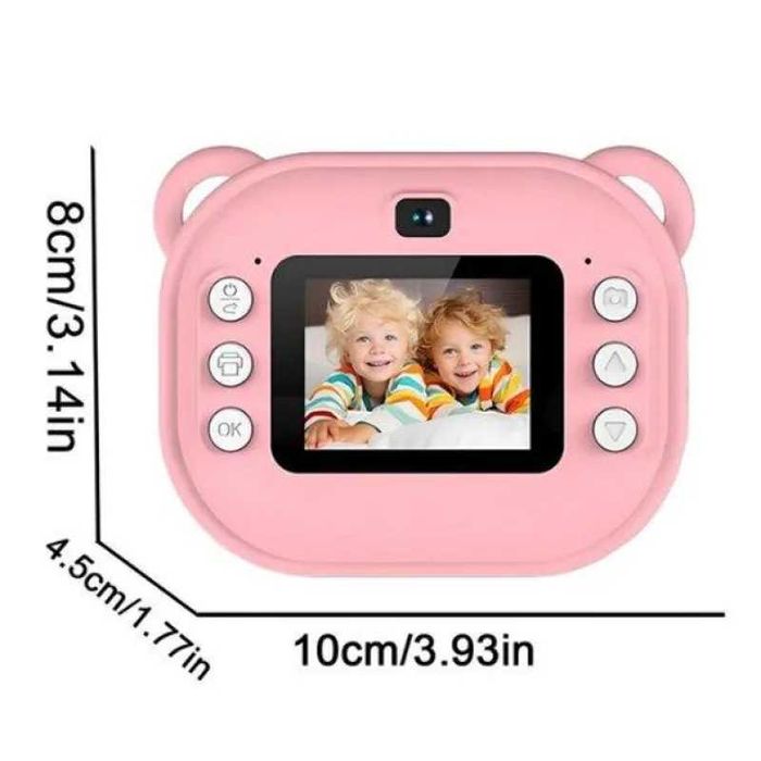 Дитячий Фотоапарат Миттєвого Друку із Підтримкою microSD card FullHD.