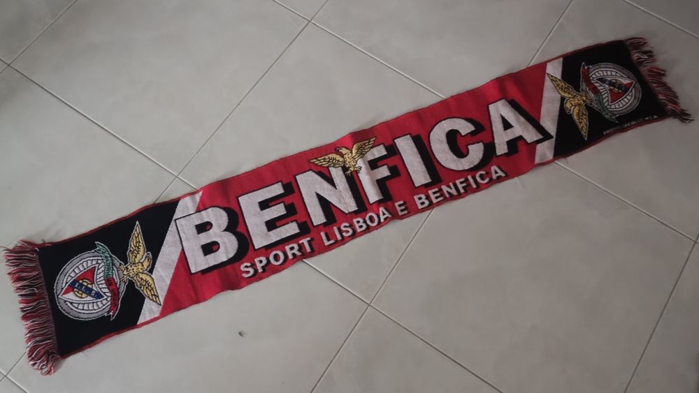 Cachecol do Benfica de lã antigo