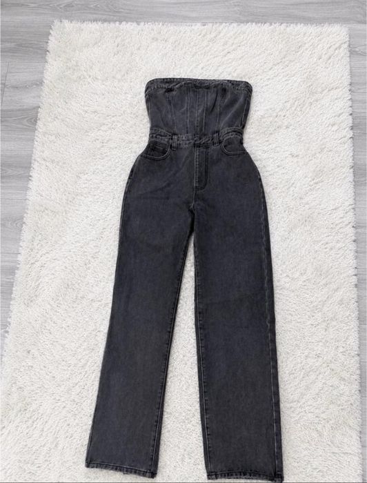 Женский джинсовый кимбинезон