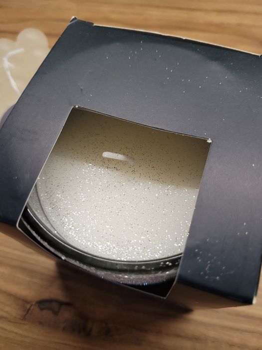 Zestaw świeczek, świeca brokatowa, dekoracja, prezent