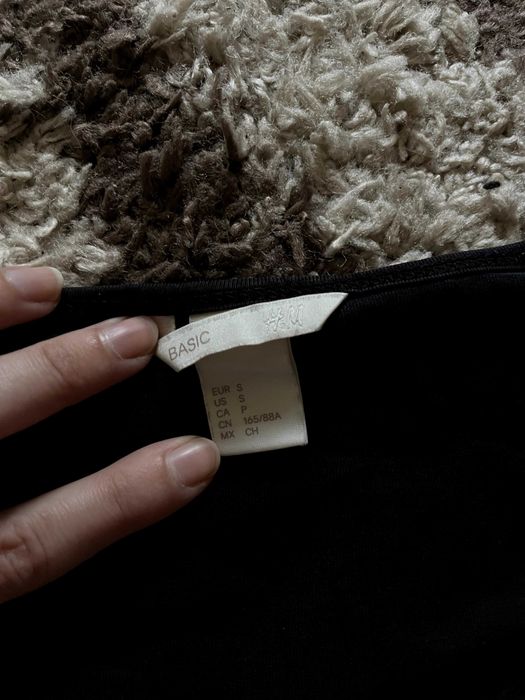Чорна сукня-міні H&M Basic, розмір S