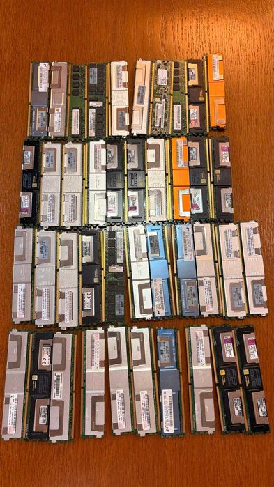 Lote 40 memórias RAM DDR2 servidor FB-DIMM ECC