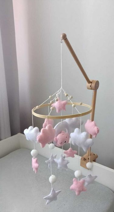 karuzela do łóżeczka dziecięcego mis handmade