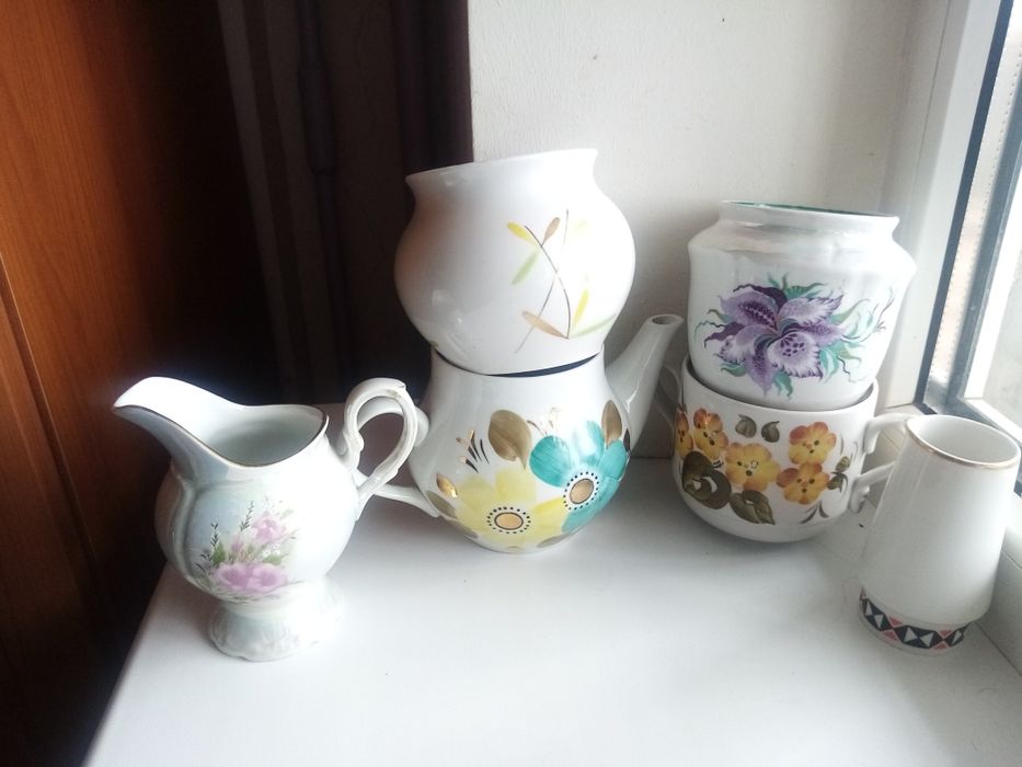 Заварники, чашки  фарфор