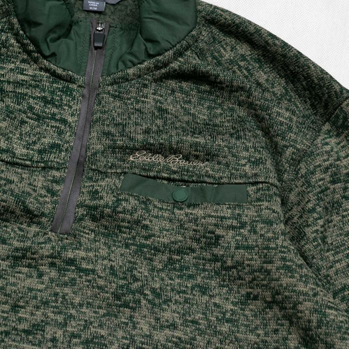 Eddie Bauer Halfzip bluza polarowa M Fleece outdoor trekking khaki