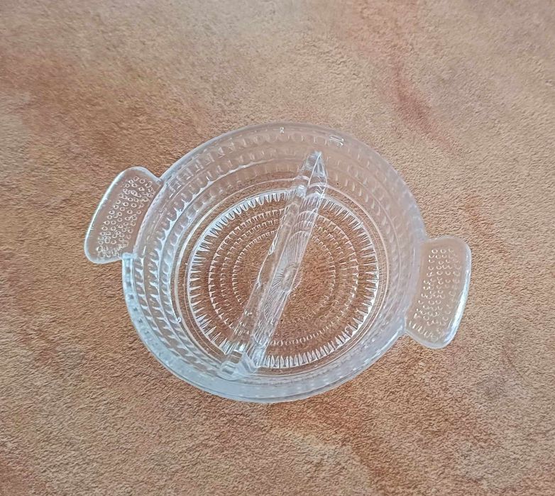 Szklana miseczka kabaret PRL vintage retro