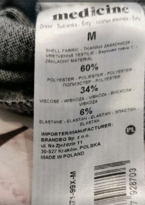 Sukienka - piękna, prosta i elegancka.