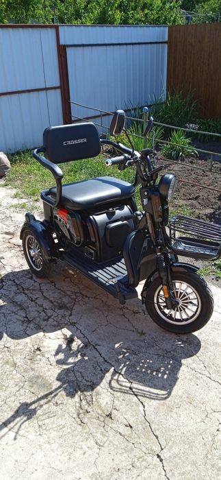 Трехколесный Электроскутер Crosser «TR-1» PRO Новинка 2025 72V/20AH/60