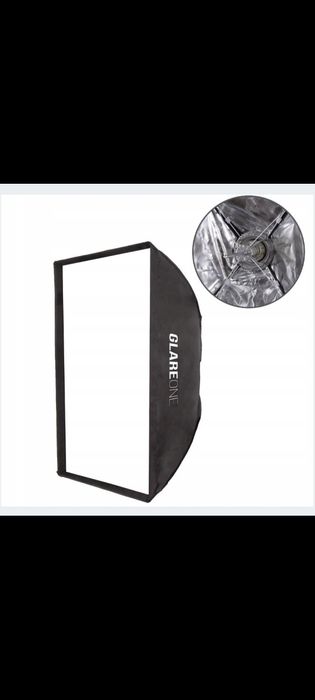 Lampa GlareOne LED 1000 + Softbox GlareOne 60x90 + Statyw GlareOne