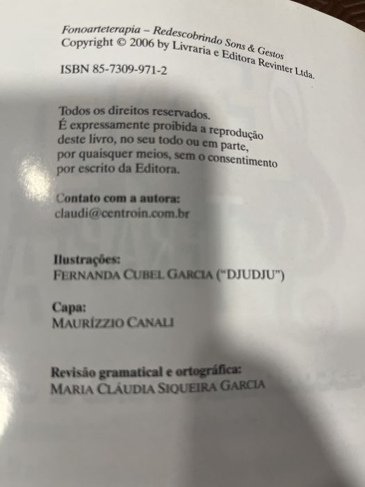 Fonoarteterapia - Maria Cláudia Siqueira Garcia