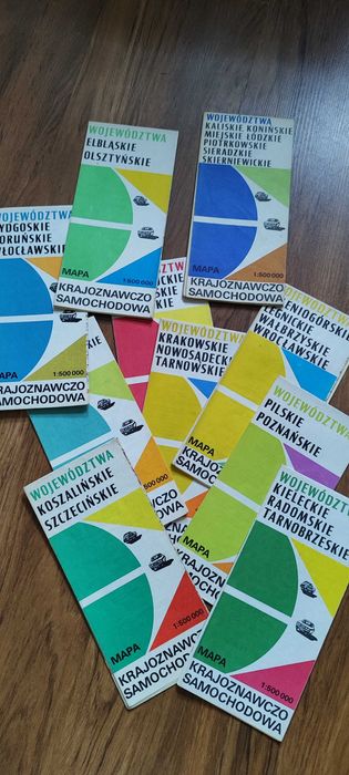 Mapy samochodowe i mapy turystyczne