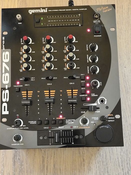 DJ-мікшер Gemini PS-676 Pro 2 3-канальний
