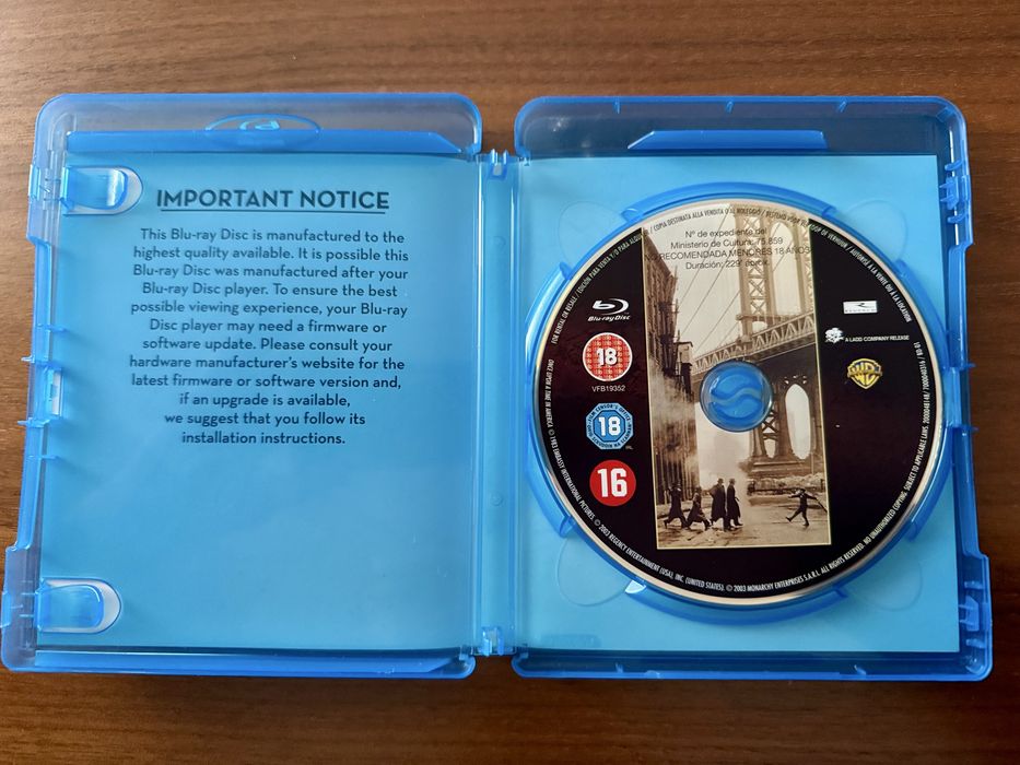 Once upon a time in America blu ray Sergio Leone Robert de Niro