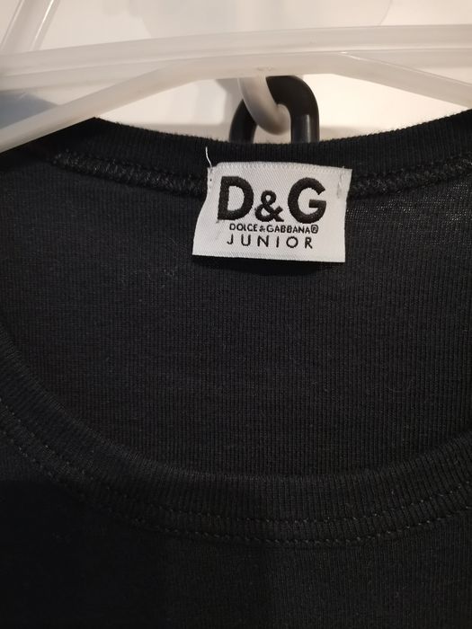 Dolce & Gabbana Junior t-shirt dziewczęcy rozm XL, 164 /170 cm, czarny