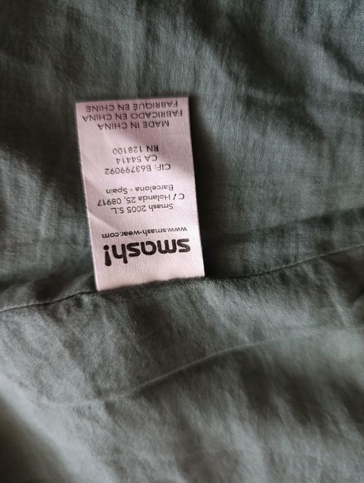 Zielona sukienka. Smash. 100% bawełna .