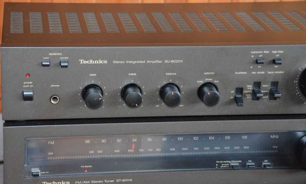 Wieża Technics SU-8022K  ST-8011K  RS-M33  Magnetofon Wzmacniacz Tuner