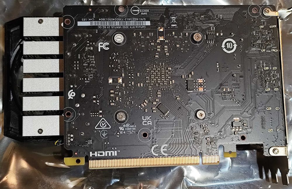 Do PC grafika MSI GeForce RTX 3050 VENTUS 2X 6G OC