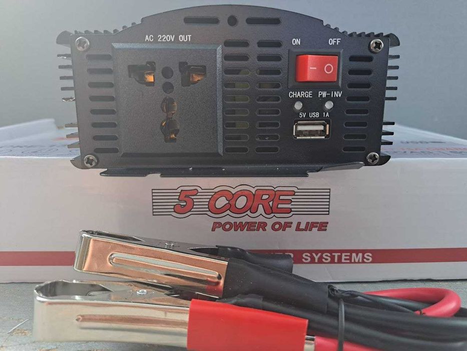 Бесперебойник Инвертор+зарядка 15Ампер 12-220 1300w  Преобразователь