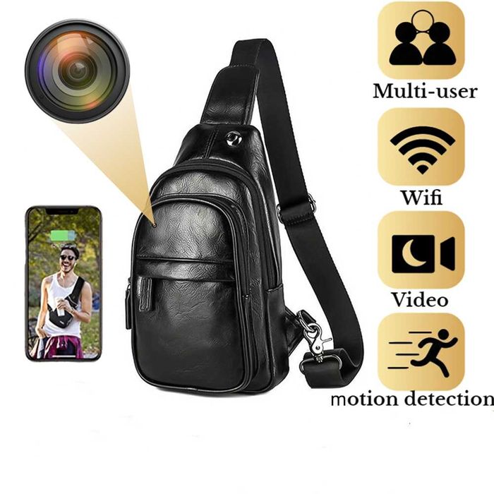 Camera oculta wi-fi mochila mala APP telemovel Android Ios escondida64283828156929120