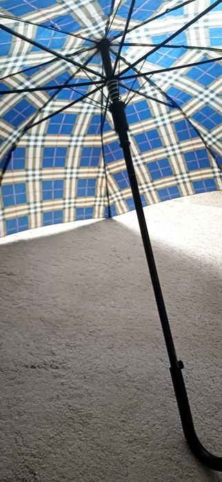 Parasol w kratę  automat z rączką