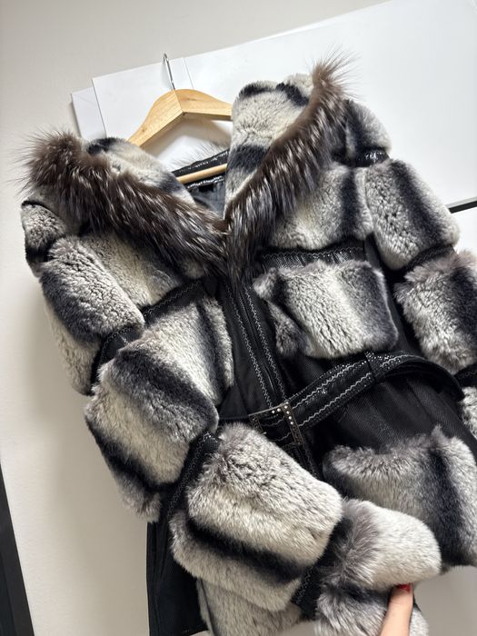 Futro z szynszyla - esencja luksusu! Piekne, miekkie… z paskiem