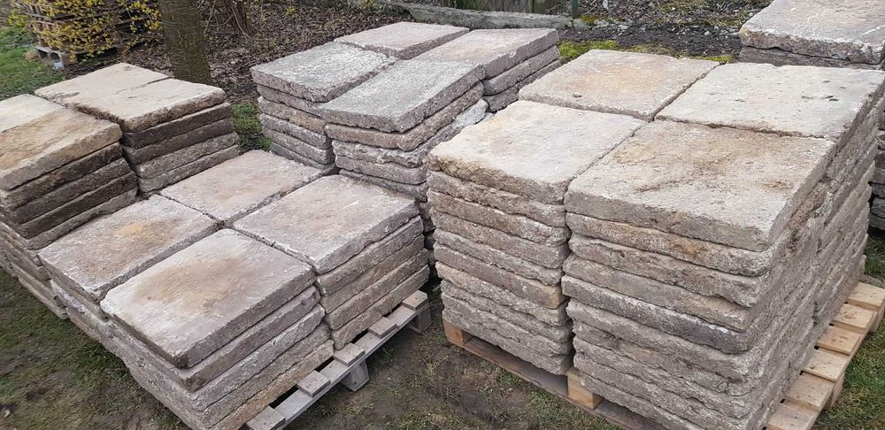 Płytki chodnikowe z rozbiórki 50x50