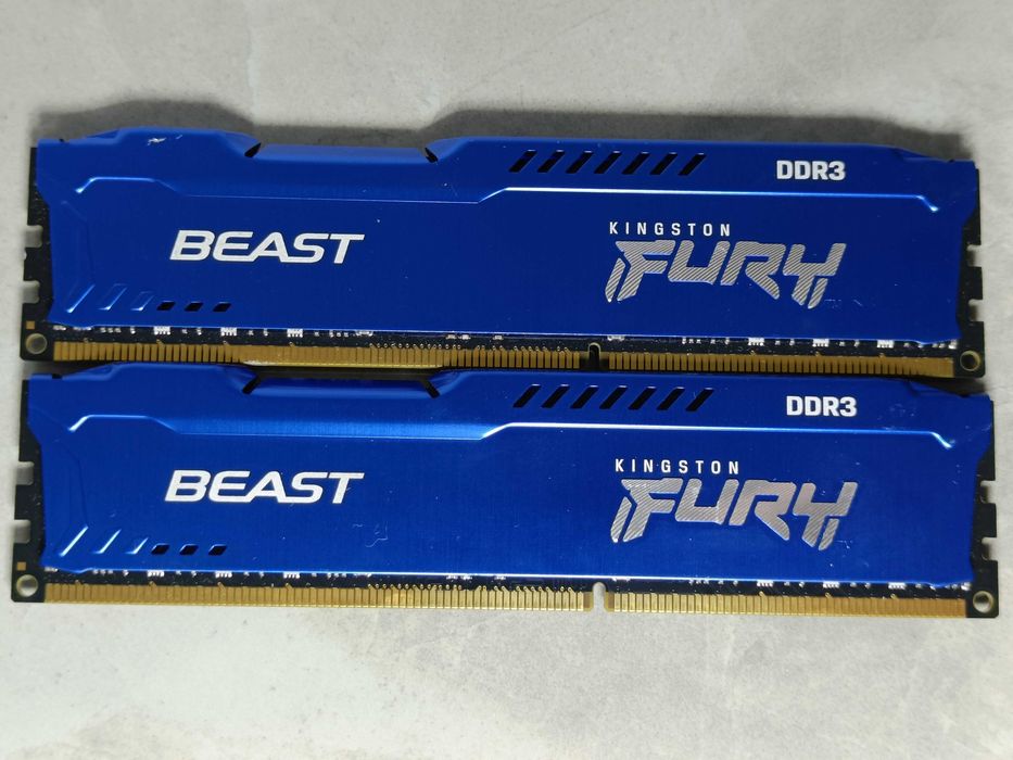 Оперативна память FURY BEAST DDR3 8GB - 1600MHz - У РОБОЧОМУ стані
